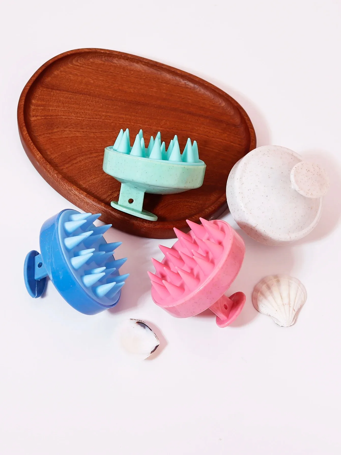 Silikon-Haarwaschbürste, Kopfhautmassagegerät, weiche Körpermassagebürste, Tiefenreinigungs-Shampoo-Kamm, speziell für Echthaar-Perücken, Werkzeug