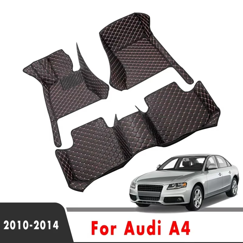 

Автомобильные коврики на заказ для Audi A4 2014 2013 2012 2011 2010, ковры, кожаные подушечки для ног, автомобильные аксессуары для интерьера, Стайлинг воды