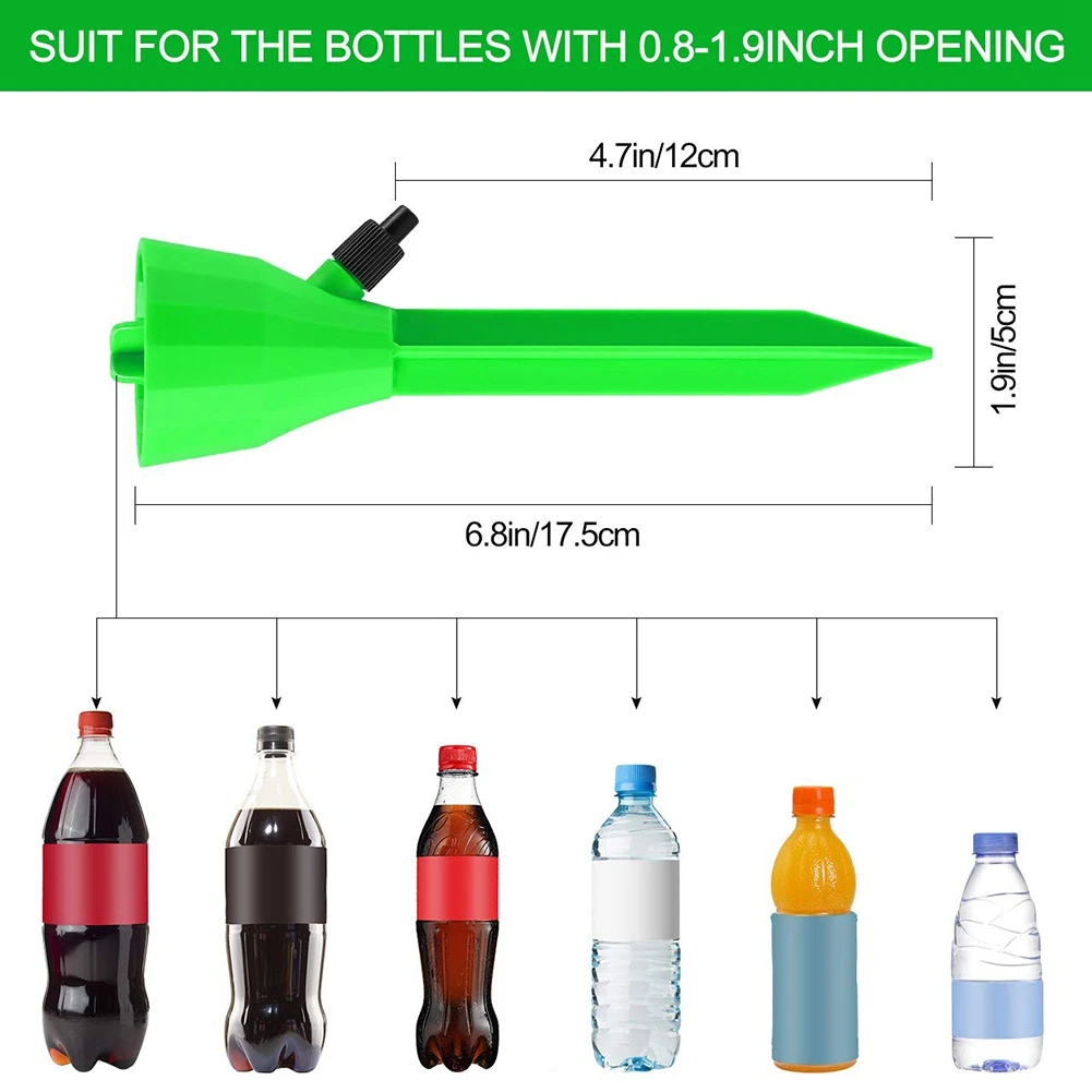 AF93-Plant Waterer، 12 قطعة نظام مسامير سقي النباتات الذاتية مع مفتاح صمام التحكم بطيئة الإصدار، سقي النباتات الأوتوماتيكي