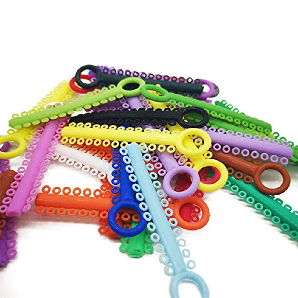Elastomeric Ligature Ties 40pcs/bag Dental Orthodontics Elastic Rubber Bands Braces Good memory and non-latex