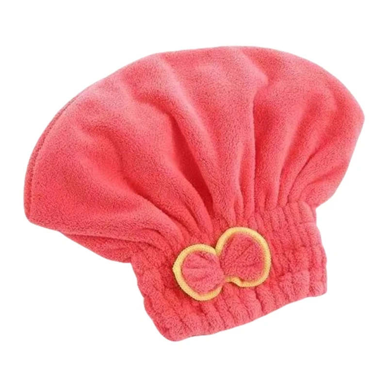 Toalha cabelo absorção, corais secagem rápida Toalha cabelo com nó