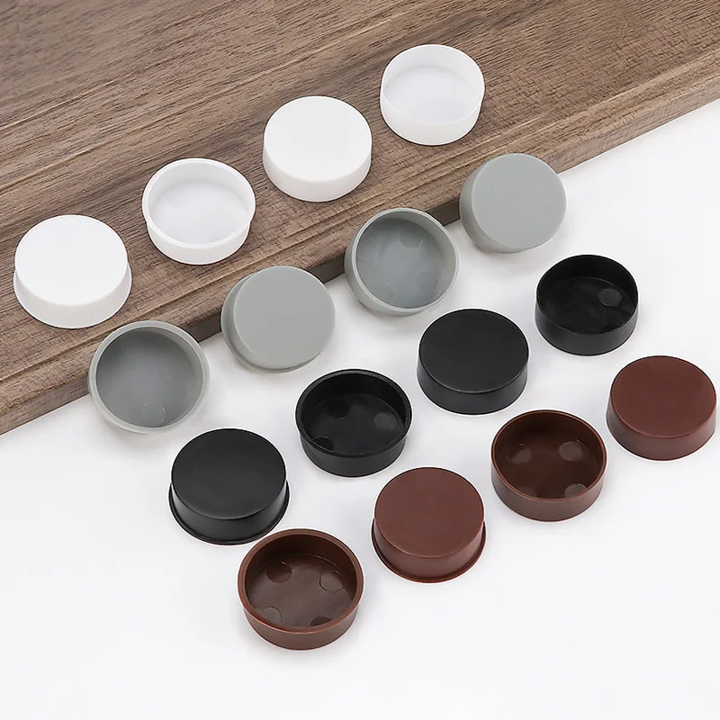 10PCS Hinge Hole Waterproof Cover Moistureproof Plastic Plugs Cabinet Door Hinge Hole Stoppers Wooden Door Sealing Circular Caps
