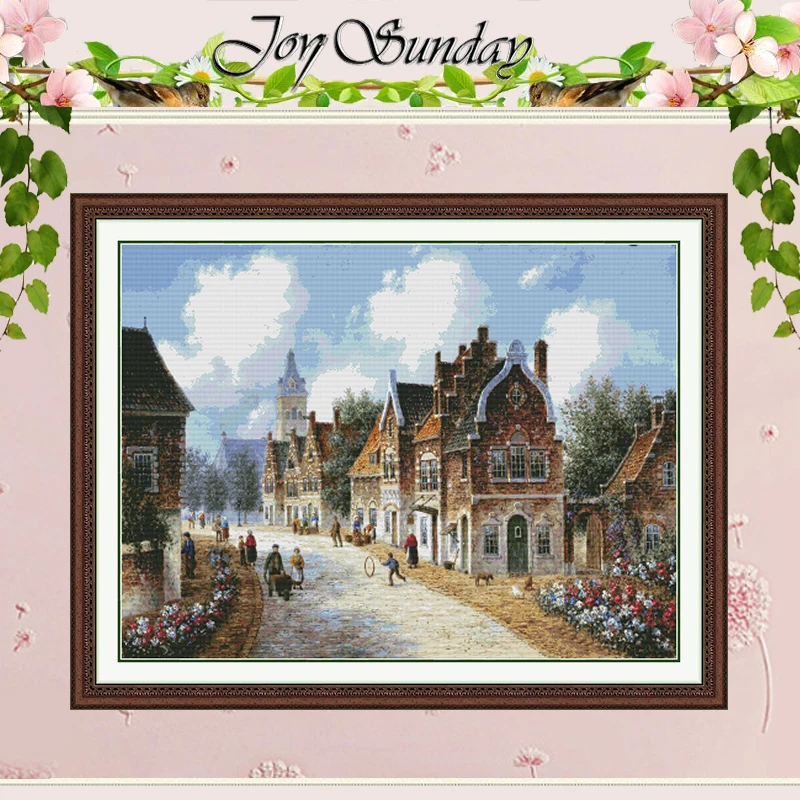 

Spring in New Amsterdam Patterns Counted Cross Stitch Set DIY 11CT 14CT 16CT HD Stamped Cross-stitch Kit Embroidery Needlework