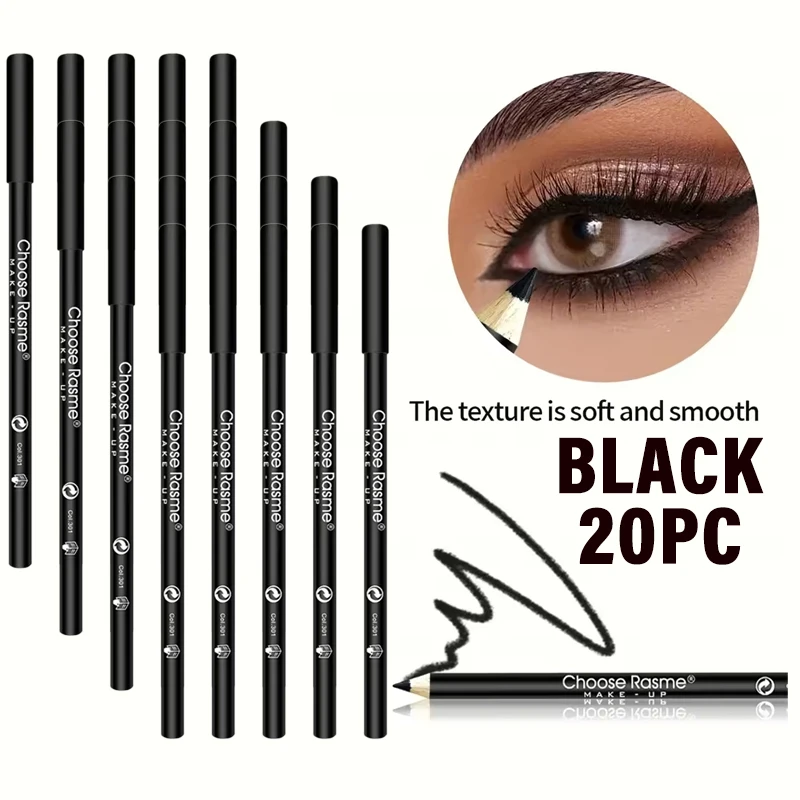 30Pcs Waterproof Lasting Liquid Eyeliner Wholesale No Ink Leakage Smooth Quick-Dry Black Coffee Eyeliner Gel Non-fading Makeup
