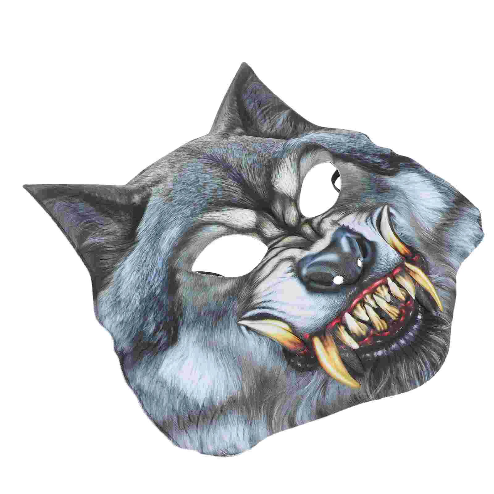 

Wolf Mask Halloween Werewolf Mask Animal Masquerade Mask Scary Face Mask Realistic Look Facial Mask Dress Up Party Masks