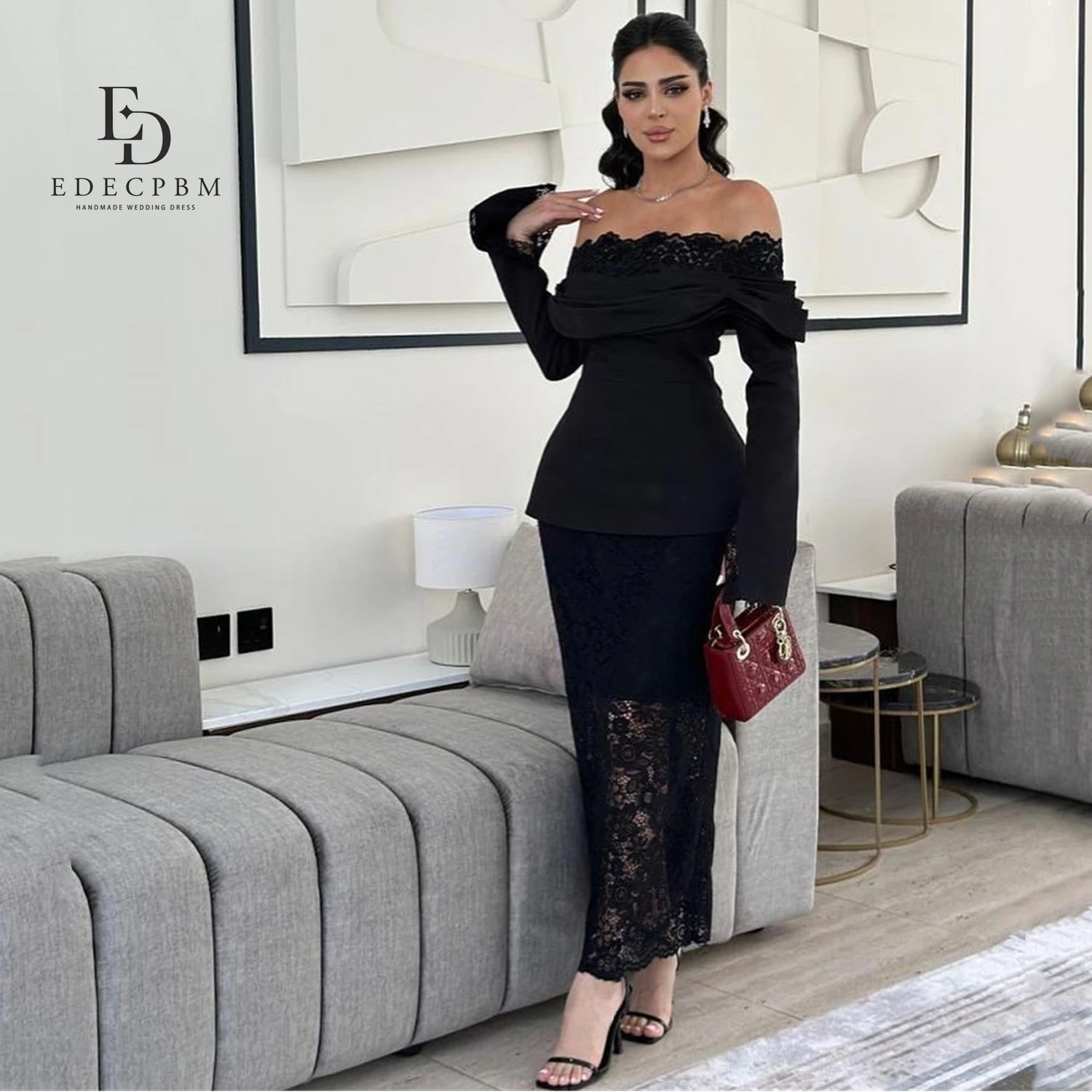 

EDECPBM Customized Dresses for Special Occasions White Dress Large Size Wedding Dresses White Civil Wedding Dress Party Dresses