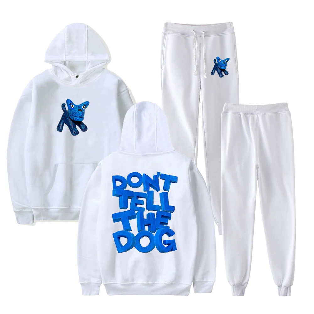 GF James Marriott Não Diga The Dog Merch Hoodies Jogger Calças Conjunto de duas peças Moletons + Calças de moletom Mulheres Homens Conjuntos de roupas