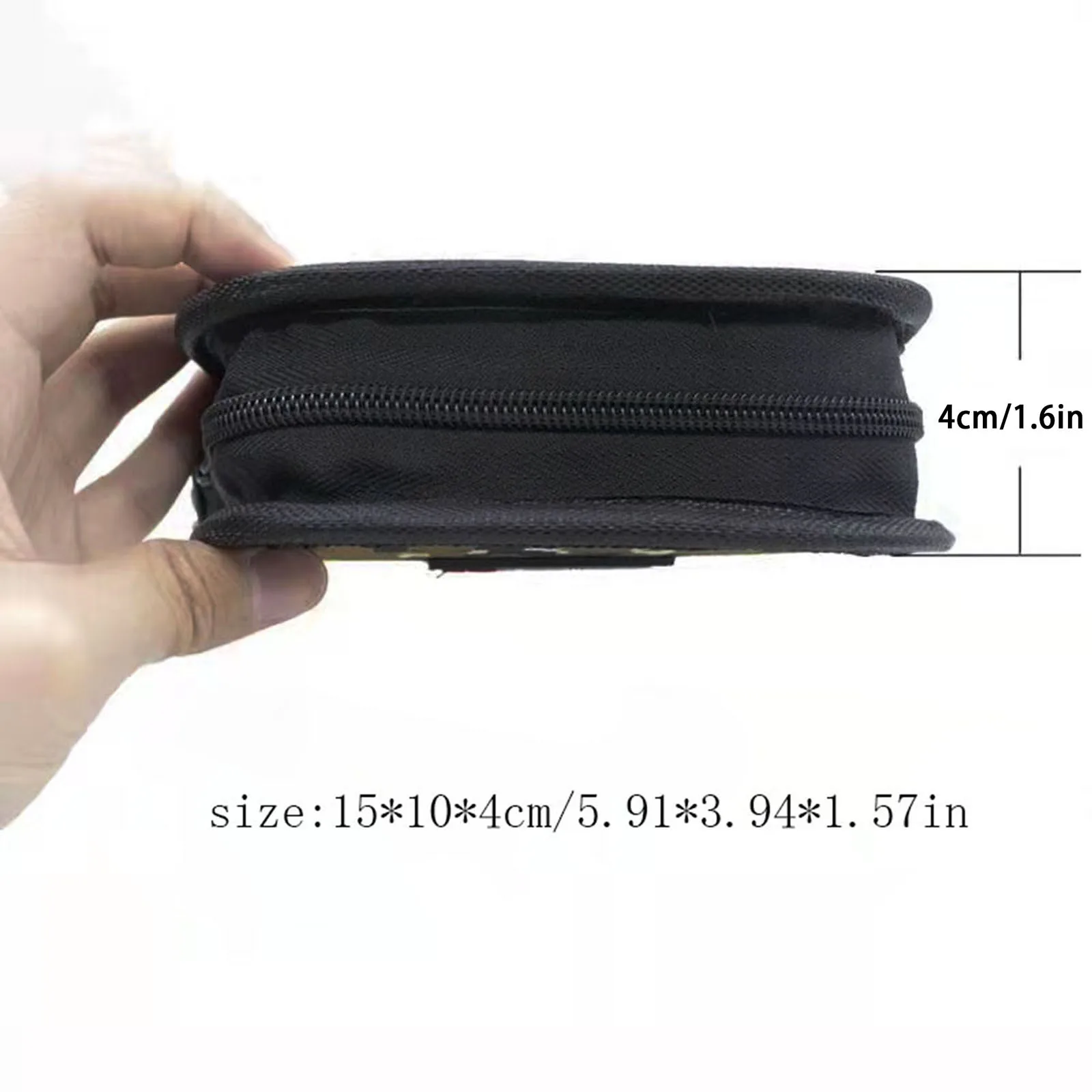 Saco de armazenamento de isca de peixe à prova dwaterproof água camuflagem impressão zíper spinner isca saco enfrentar pasta caso saco