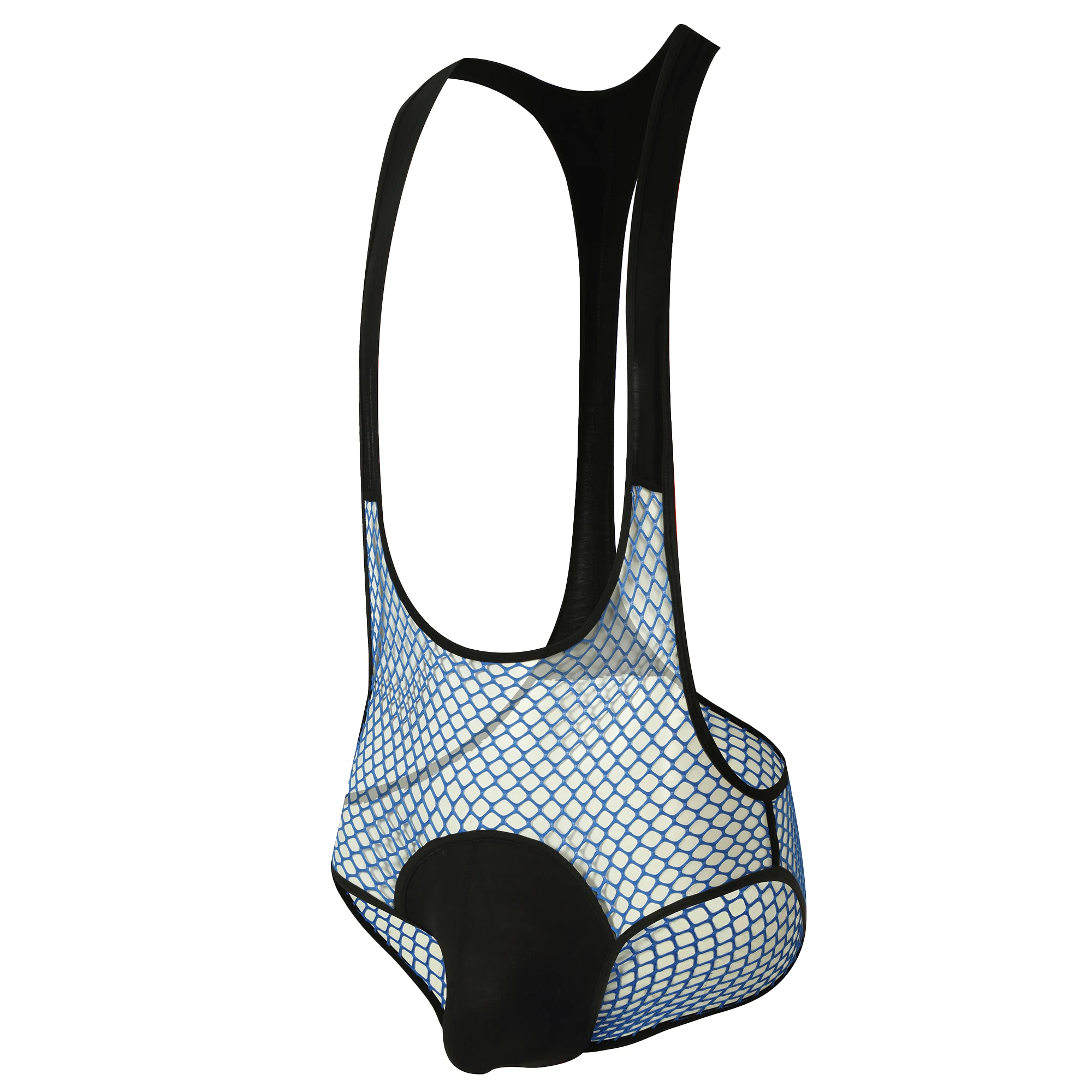 

Men's One-Piece Underwear Mesh Fishnet Rompers Perspective Hollow Out Bodysuits Sexy Male Breathable Leotards Stretchy Jumpsuits
