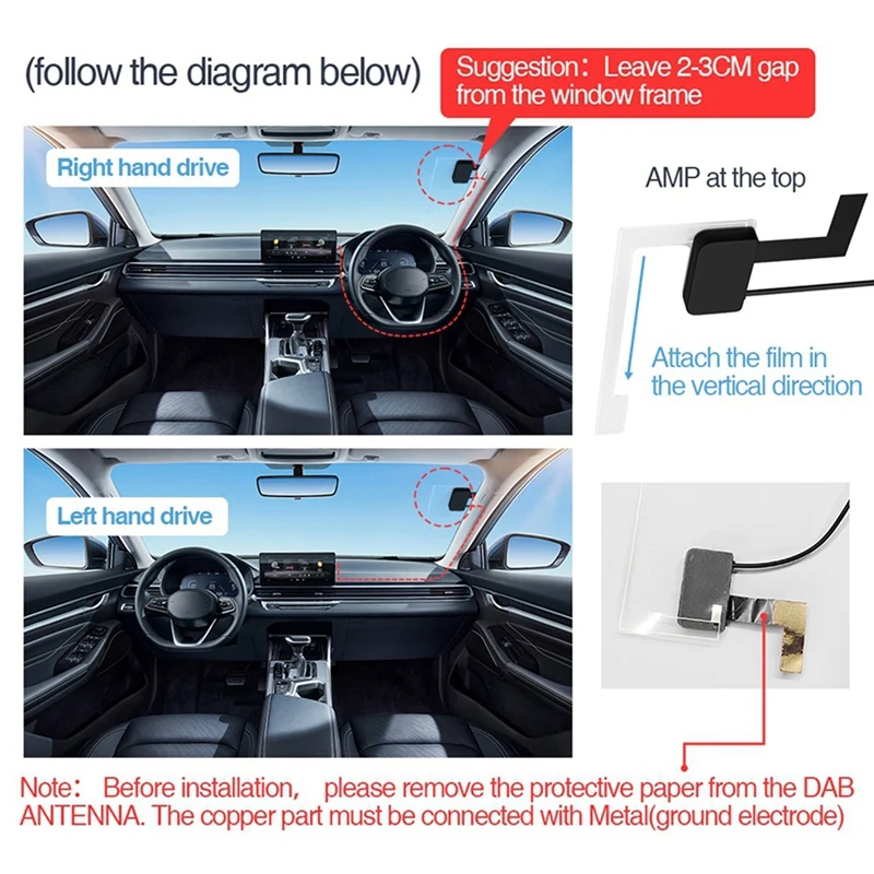 Car DAB+ Box Digital Signal Receiver DAB+ Receiver Antenna Aerial USB Interface Portable For Android Car Radio Stereo