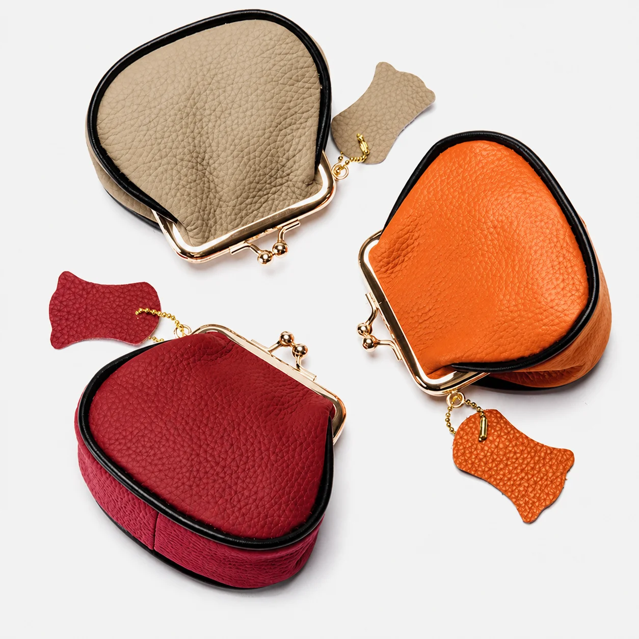 Small Organizer Pouch Top Grain Kiss Lock Pouch Women Coin Purse Lightweight Mini Storage Bag For Daily Use Women Pocket