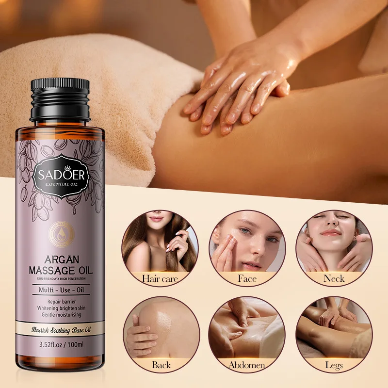 

100ml Argan Oil Natural Moisturizing Face Body Massage Oil SPA Whitening Nourishing Skincare and Hair Beauty Health Skin Care