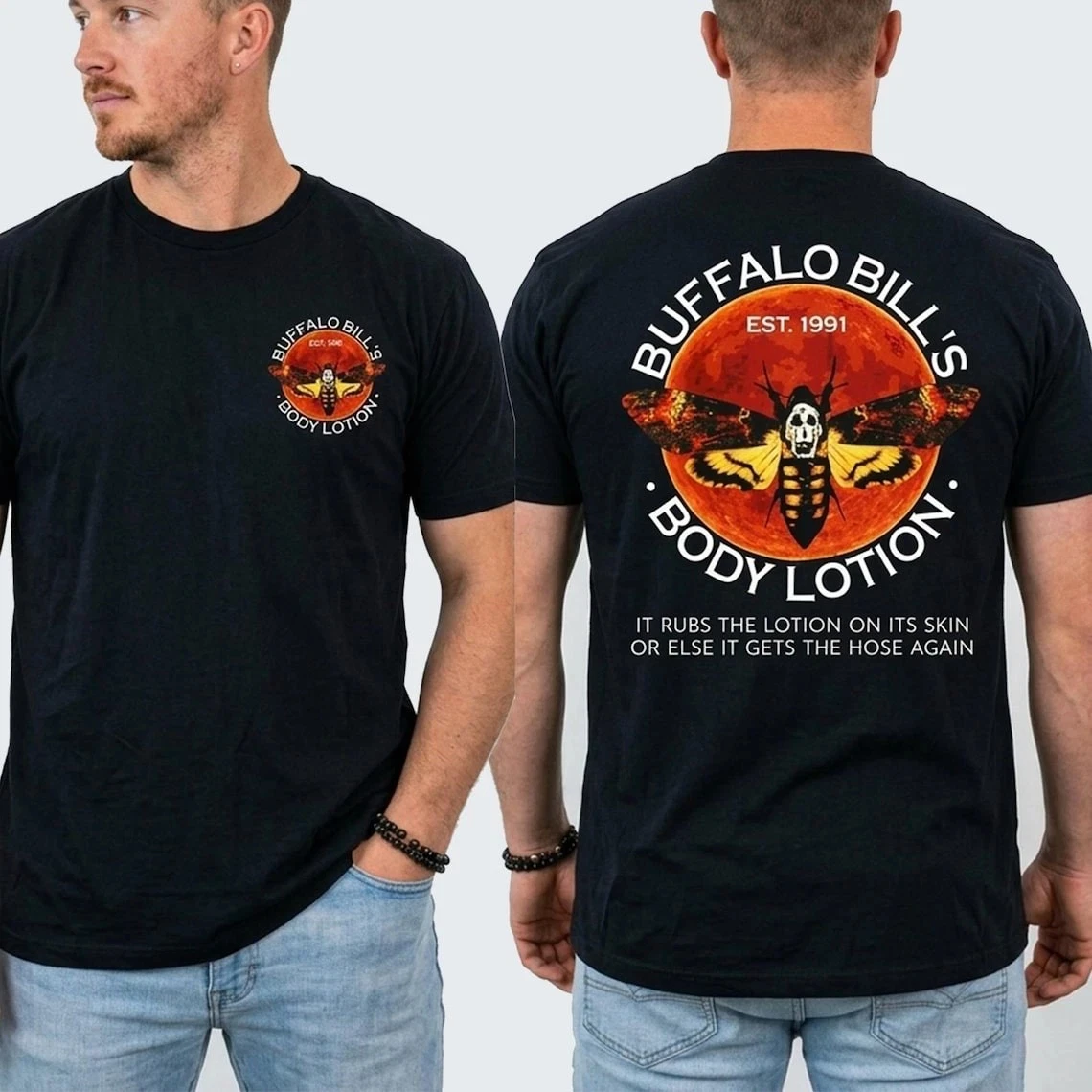 Buffalo Bill Body Lotion T-shirt, The Silent Lamb Horror Movie Is Suitable for Both Casual and Sports Men and Women T-shirt