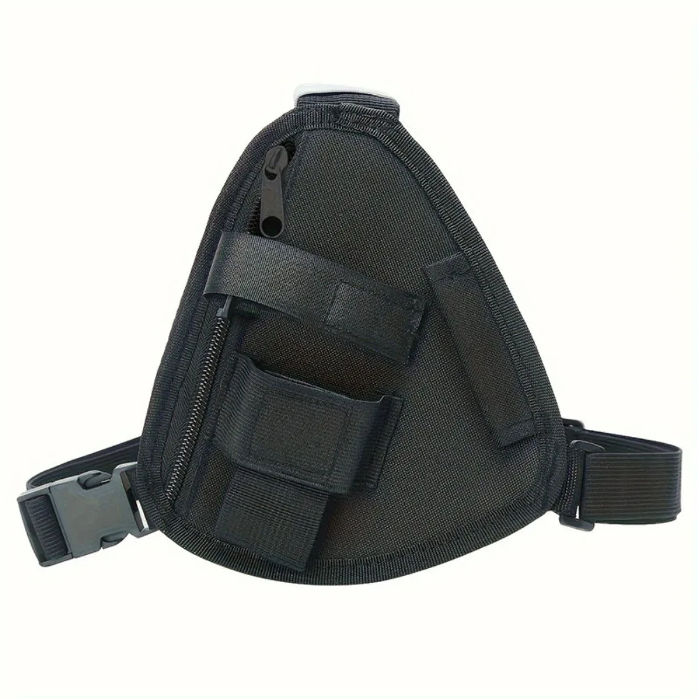 

Adjustable Radio Chest Harness Pack Crossbody Bag Oxford Cloth Walkie Talkie Bag Multifunctional Black Interphone Chest Bag