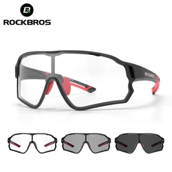 ROCKBROS Photochromic Cycling Glasses Bike Bicycle Glasses Sports Men's Sunglasses MTB Road Cycling Eyewear Protection Goggles