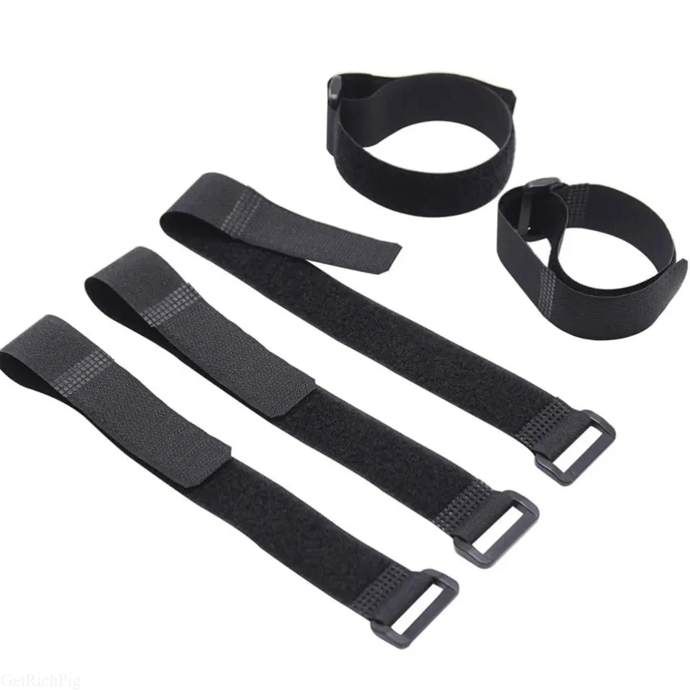 10-100pcs Reusable Hook and Loop Tie-downs Adjustable Nylon Cable Ties Nylon Fasteners Cord Straps Organizer for Securing Wires image 5