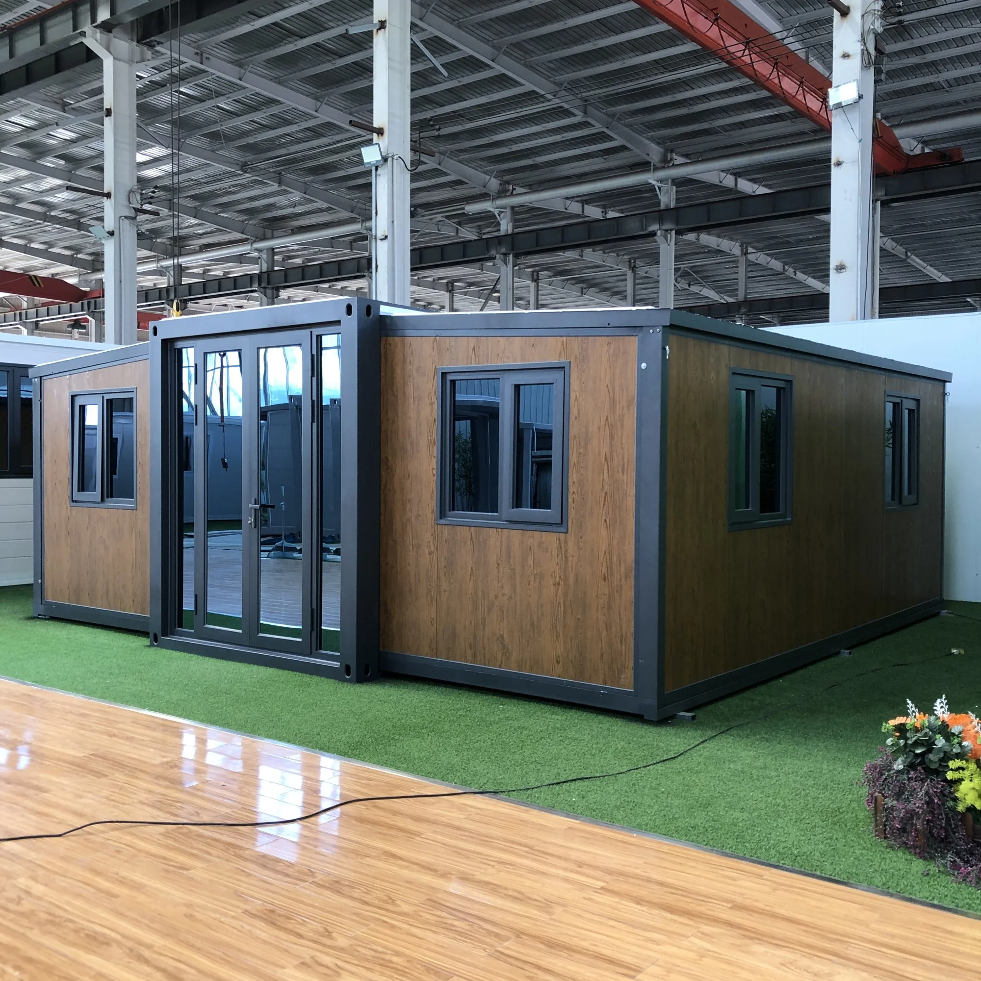 Customized Fully Furnished 40ft Expandable House Prefab Casa Villa Prefabricated Modular Home With 3 Bedrooms