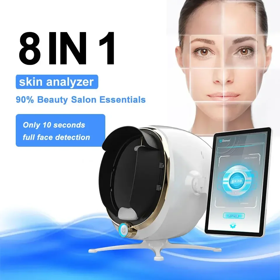 CE 2024 Professional Smart Magic Mirror Face Scanner Machine Skin Diagnosis 3D Facial Skin Analyzer Detector