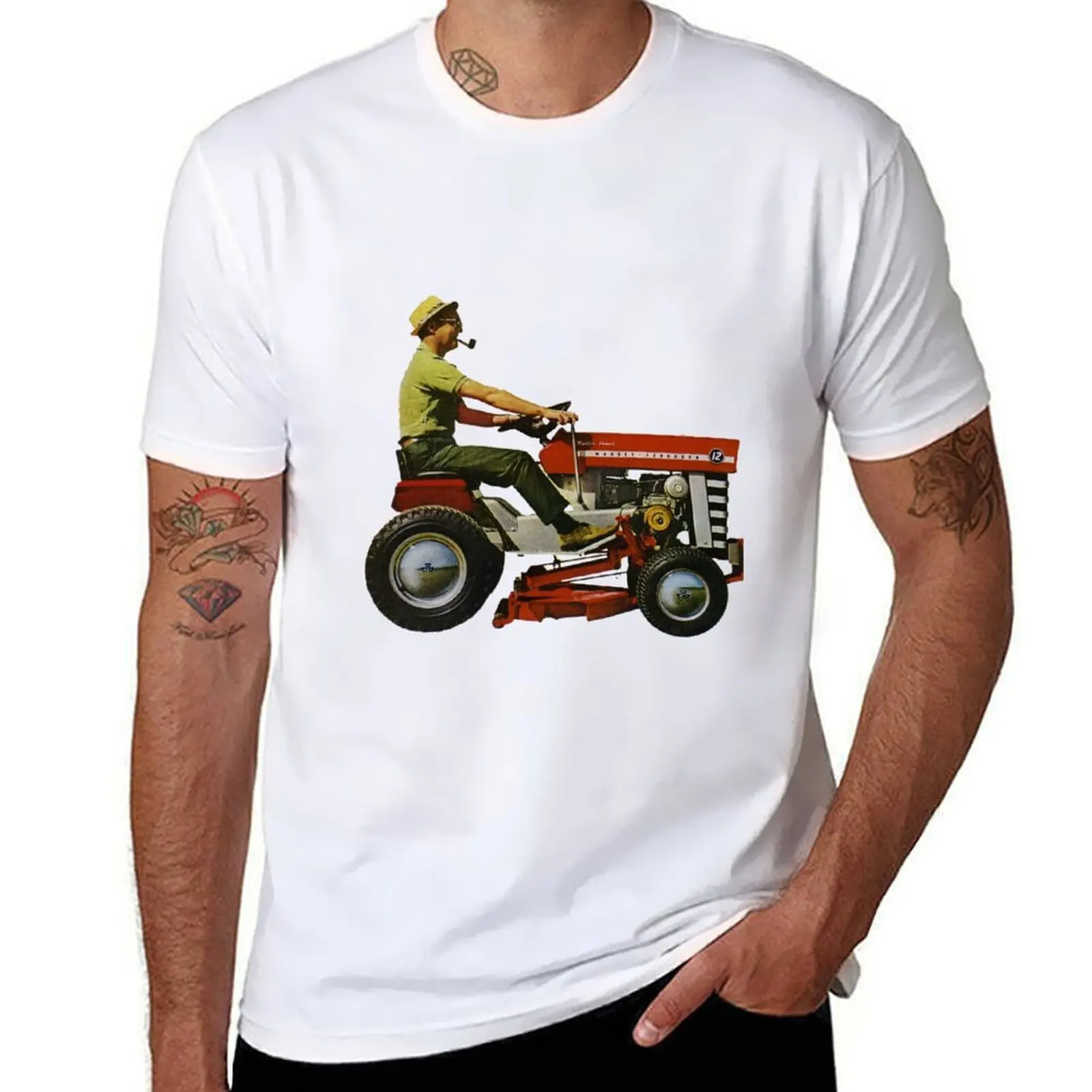 

Massey Ferguson Ride On Mower T-Shirt man t shirts cotton t shirts for man graphic tees T-Shirt
