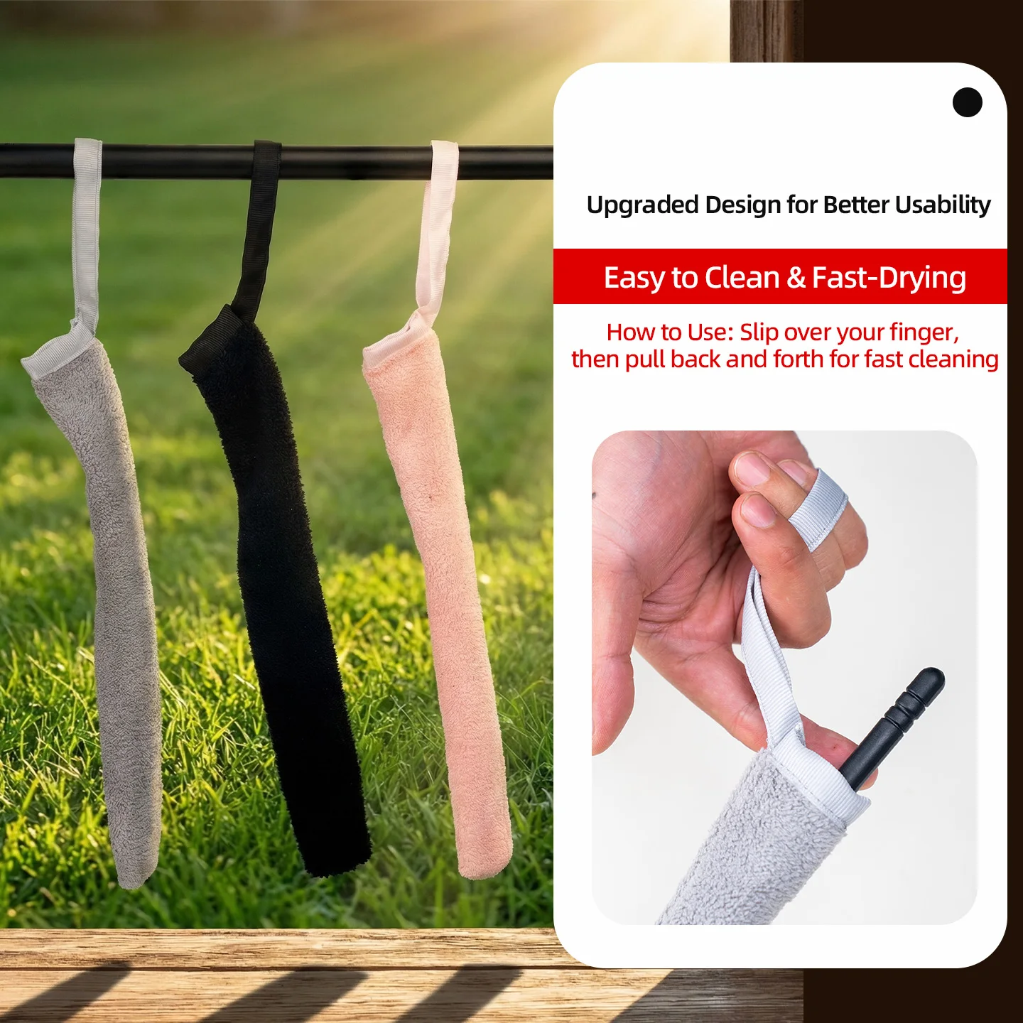 Flute Universal Inner Tube Absorbent Cloth Cleaning and Maintenance Cloth, Flute Probe Rod, Musical Instrument Accessories image 2