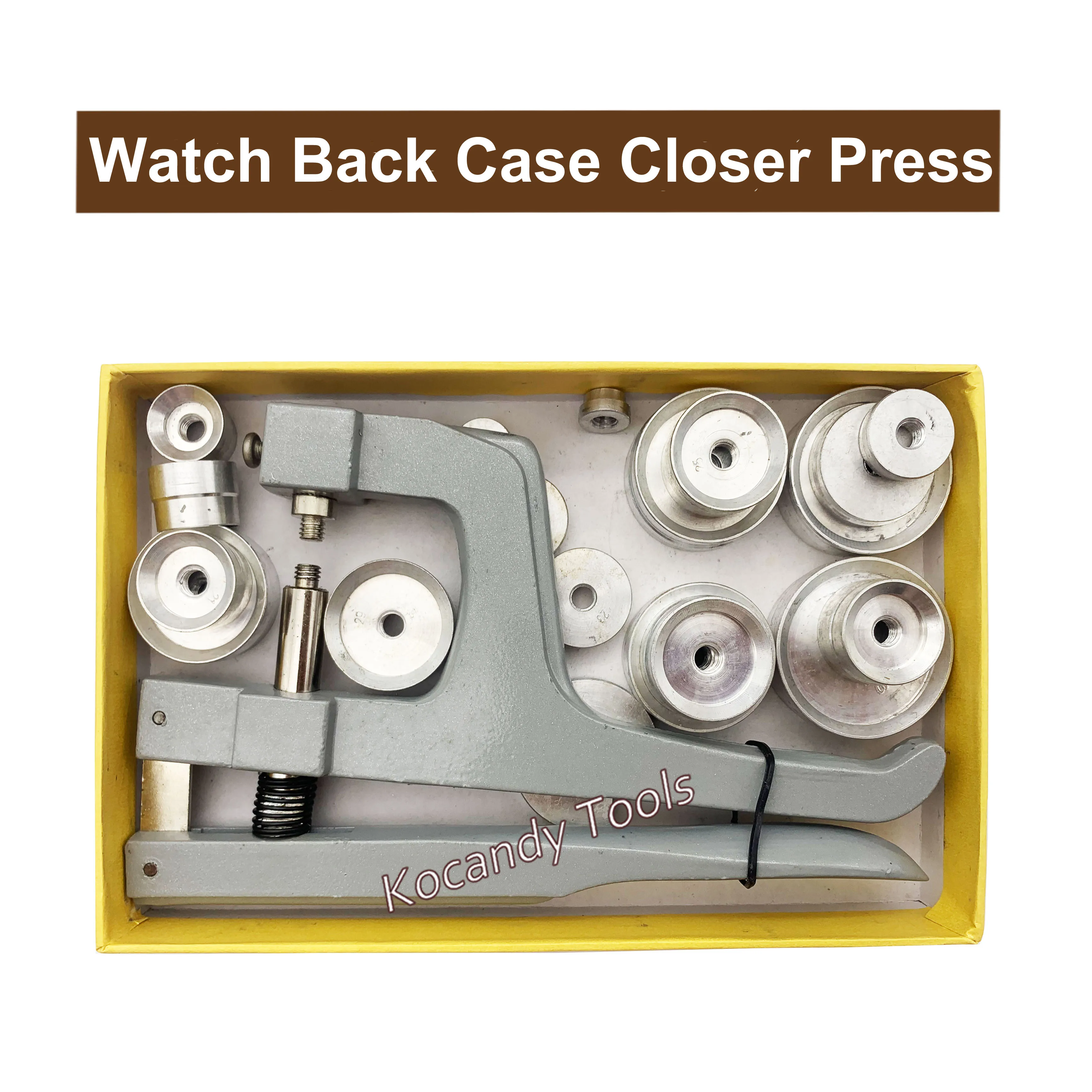 Watch Back Case Closer Press Watch Repair Tool Kits for Professional Watchmakers