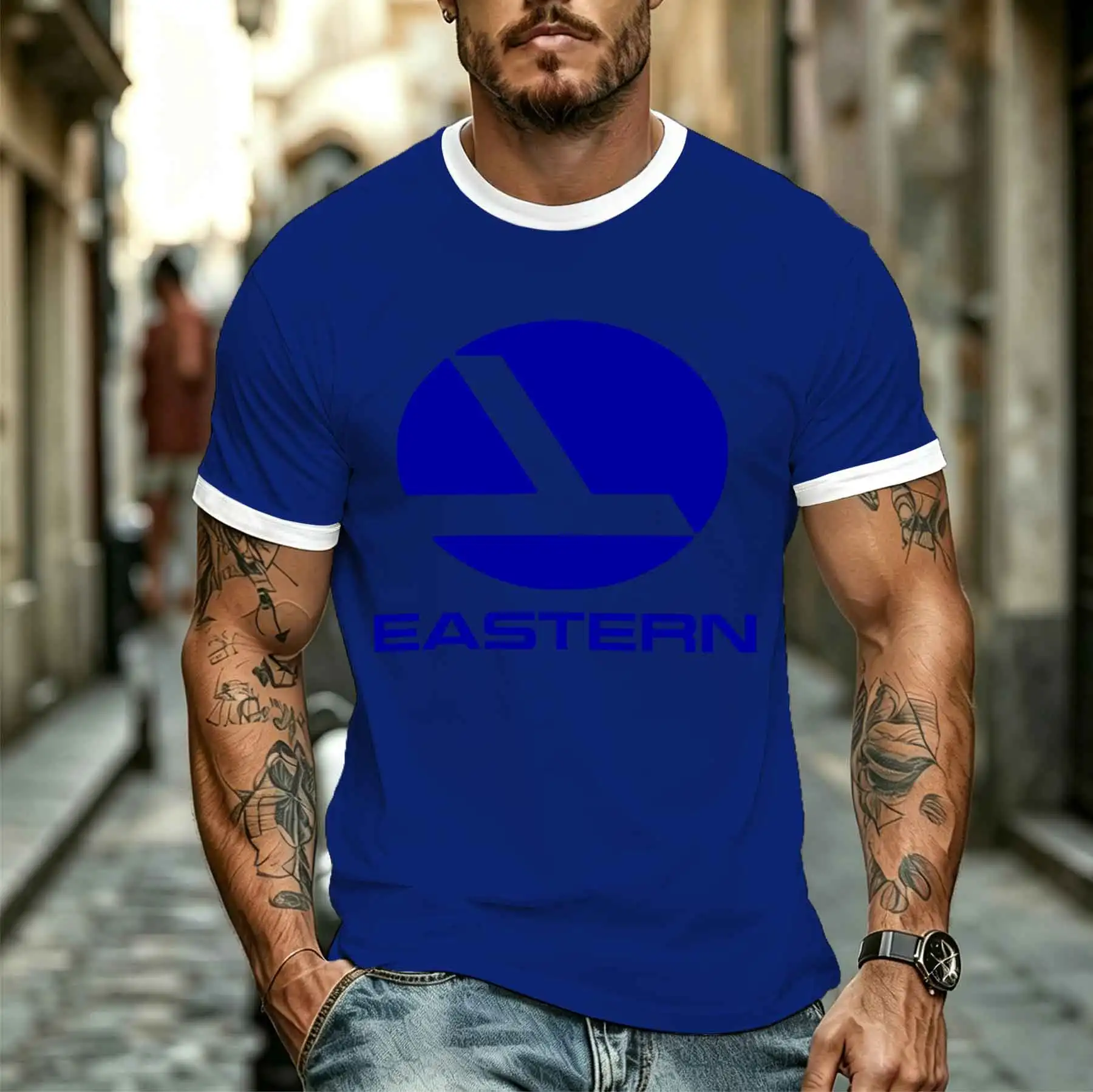 2026 new model Tee Stylish Comfortable Men's Minimalist EASTERN Logo Printed Casual T-shirts Loose Comfy Crewneck Tees For Daily