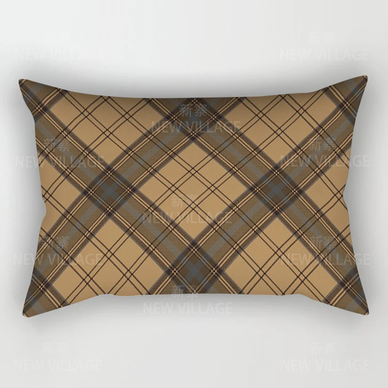 Simple line checkered pillowcases sofa cushion covers home decoration pillowcases can be customized for you at 30x50 40x60 50x80