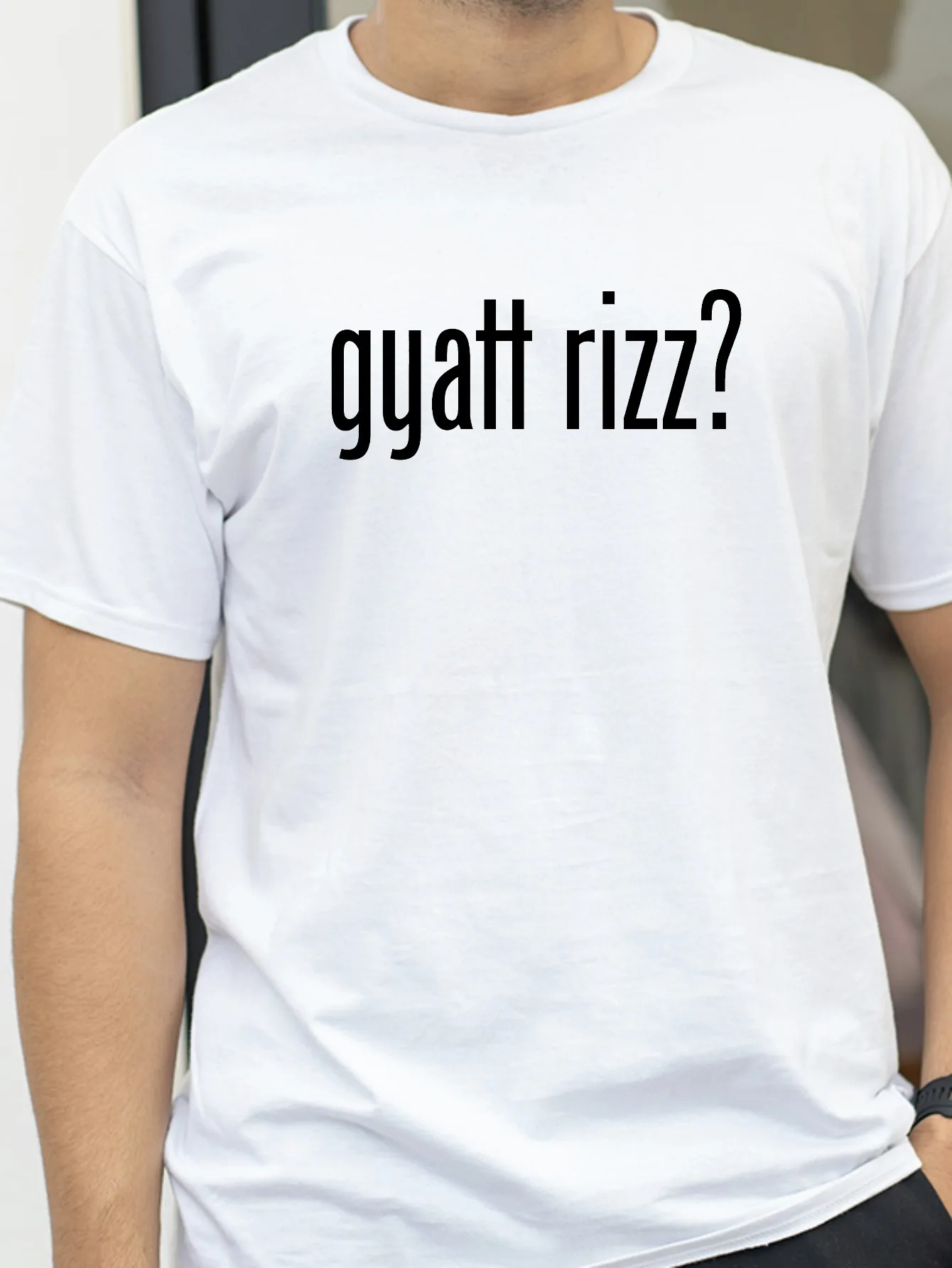 

Gyatt Rizz Funny Slogan Y2K Teen Streetwear T-Shirt Unisex Cotton Soft Breathable Tee