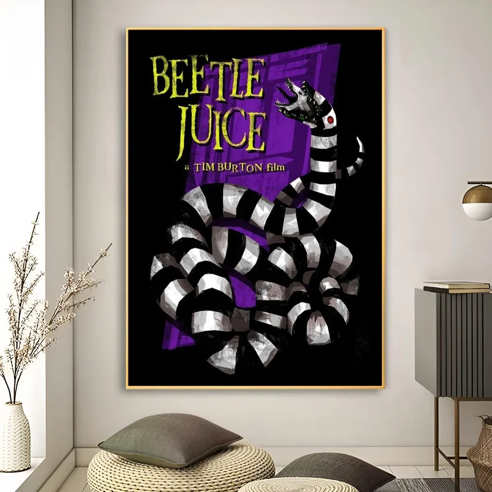 1 pezzo di film classico Beetlejuice Poster Poster Stampa artistica Bar Soggiorno Mobili Decor