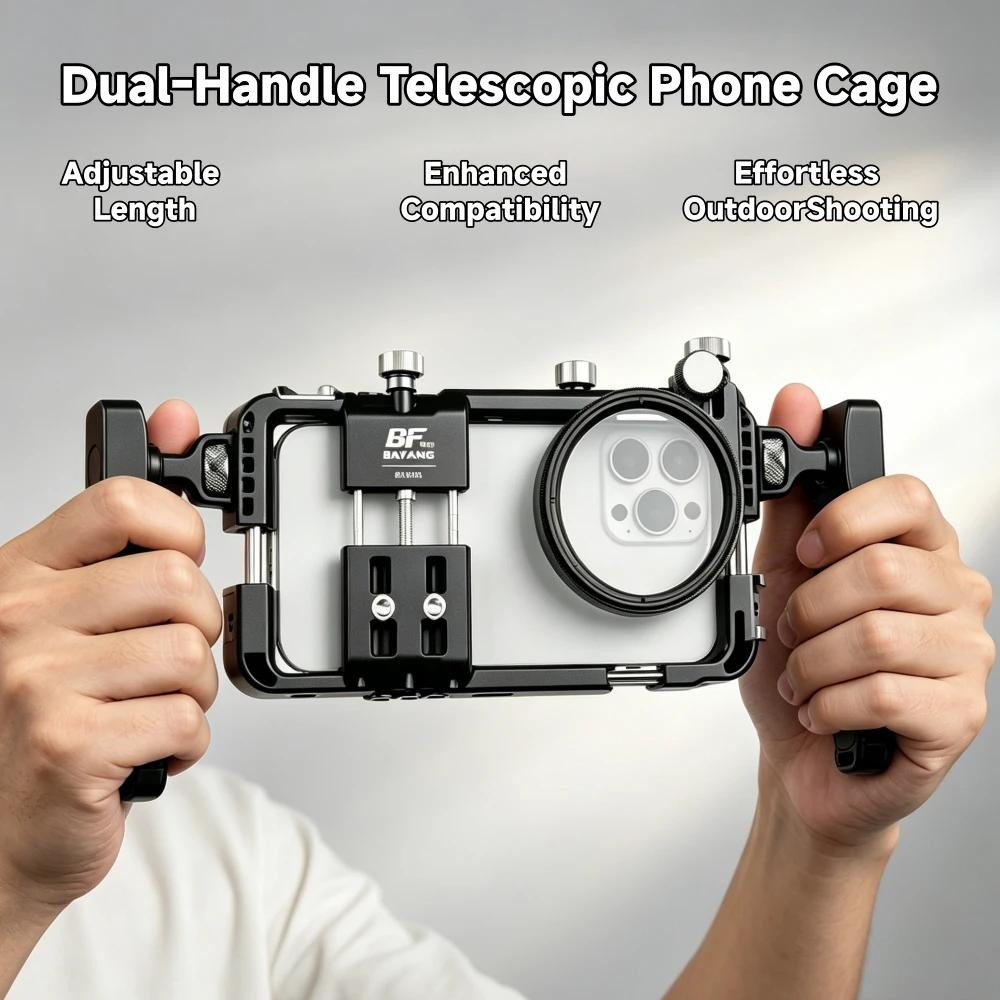 Universal Smartphone Video Cage with Handles product image from NOVA18