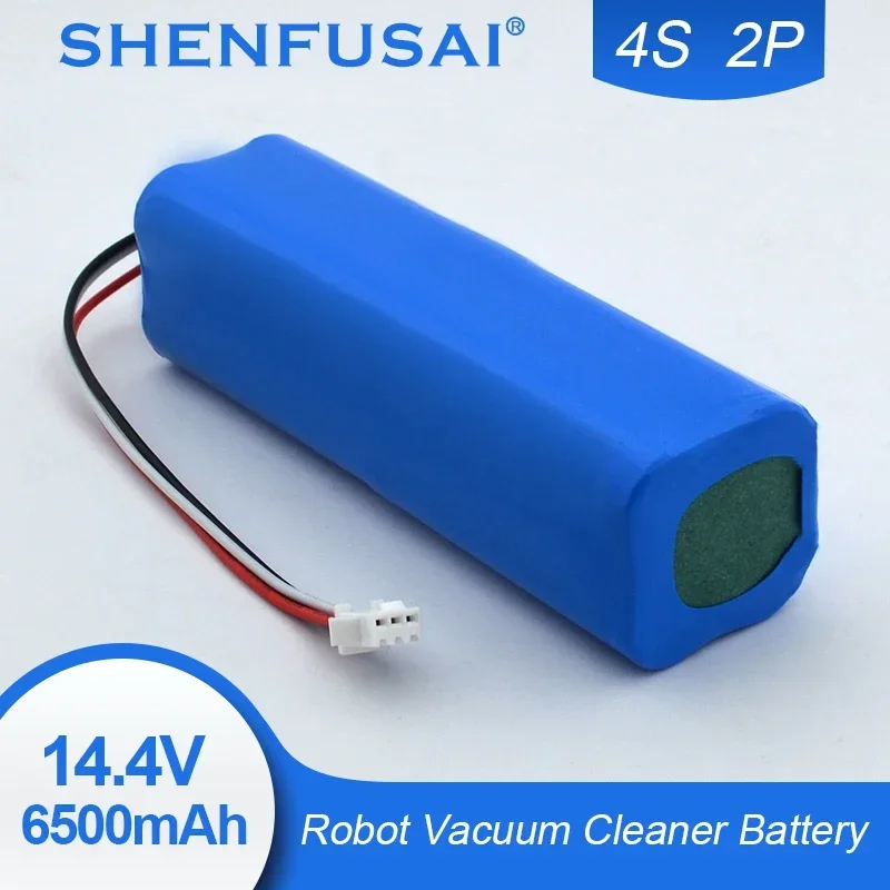 

suitable for vacuum cleaner robot batteries such as LDS Pro M8 Pro M7 Max U6, etc,14.4v 4S2P large capacity 5.2ah/6.5ah/12.8ah,