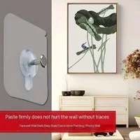 Photo Frame Hooks Storage Rack Screw Holders Door Hanger Self-Adhesive Multi-Function Gadgets Organizer Kitchen Accessorie 2