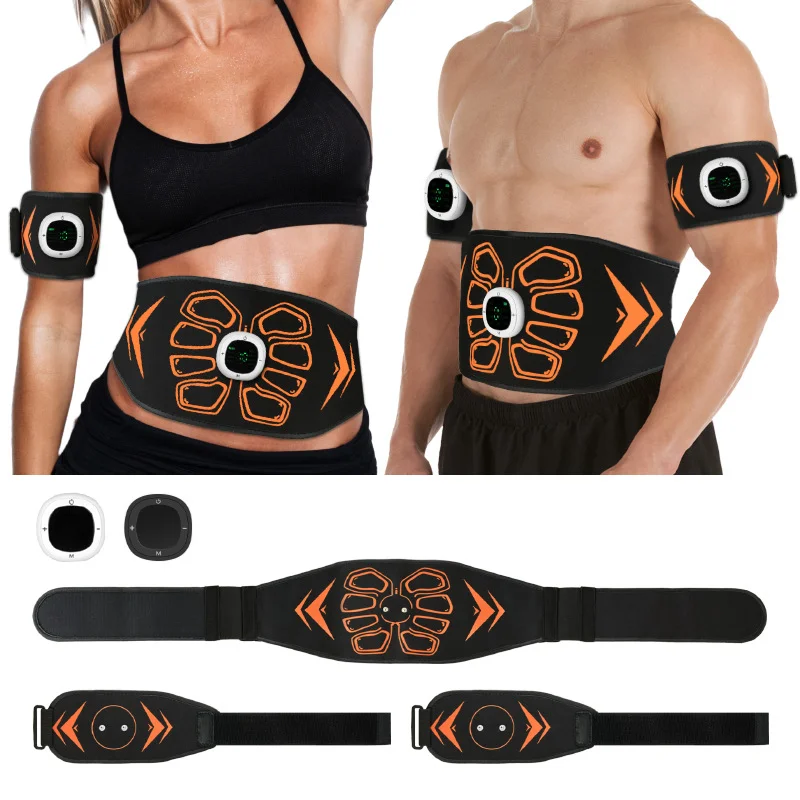 EMS Abdominal Trainer Belt,Home Fitness Muscle Stimulator Belt Lazy Abdomen Training Workout Device
