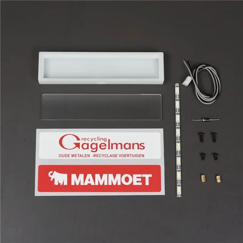 LED จําลองกล่องไฟ Visor สําหรับ 1/14 Tamiya RC รถบรรทุก SCANIA 770S 56368 VOLVO FH16 BENZ 3363 MAN รถ