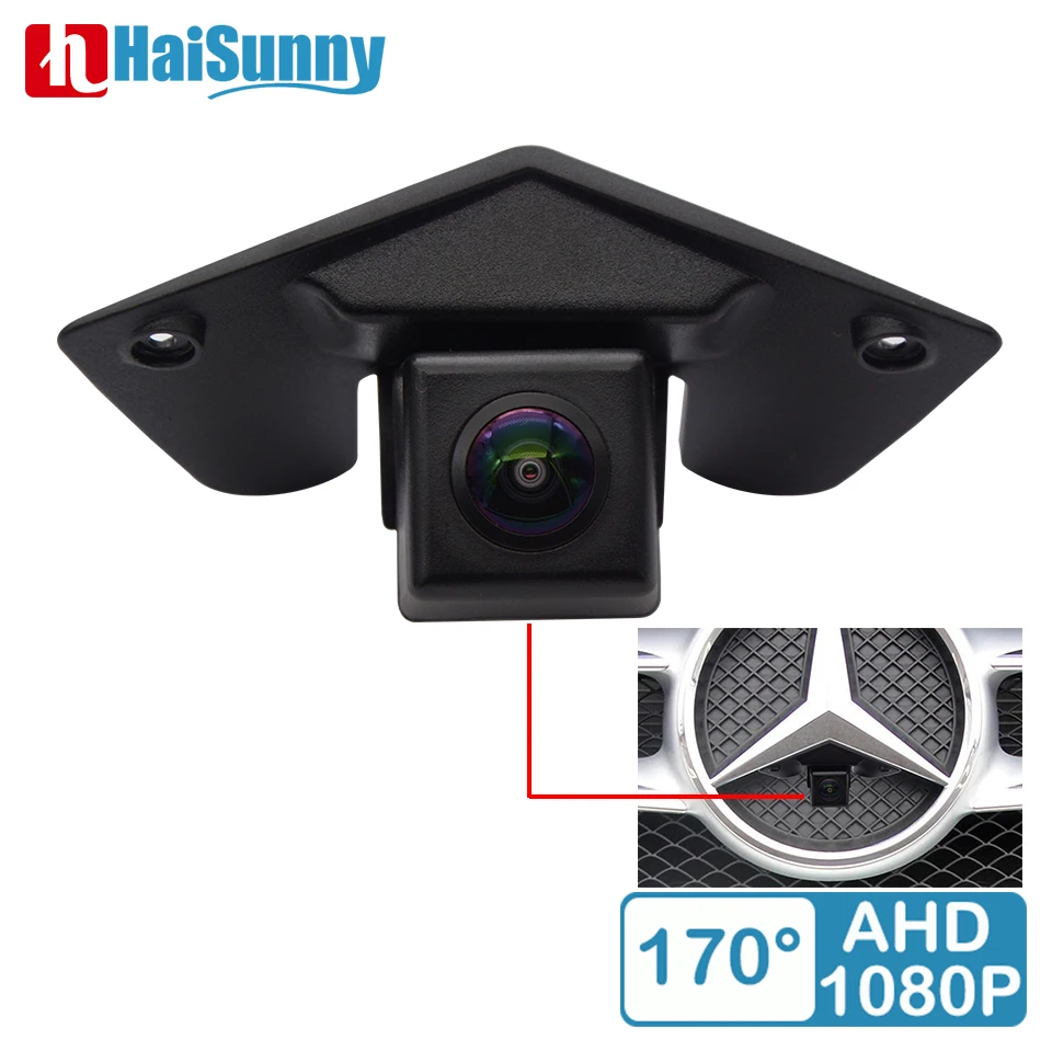 HD AHD 1080P Logo Fisheye Car Front View Camera For Mercedes Benz Vito  A B C E G GL SLK GLK SL S V X W166 W176 W205 W212 Class