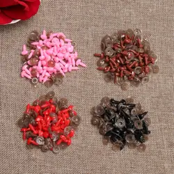 100pcs Craft Bear Buttons DIY Tool Triangle Nose Doll Noses Dolls Accessories Safety Parts