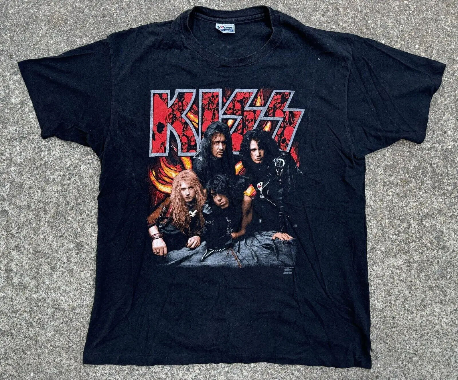 Vtg 1992 Kiss Rock Band Revenge Tour Single Stitch 90S T Shirt Usa Size Xl