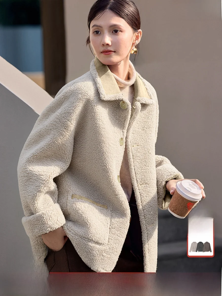 

XWI женская свободная посадка свободного кроя, двусторонняя зимняя верхняя одежда, теплое пальто Sli ort для женщин