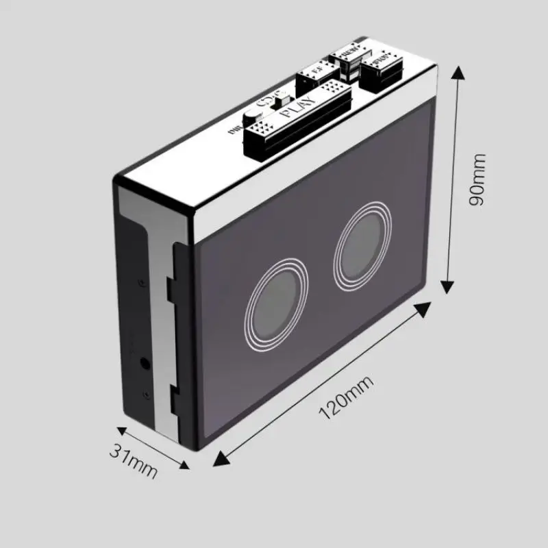 Imagem -06 - Retro Nostálgico sem Fio Bluetooth Speaker Leitor de Fita Portátil Rádio fm Cassete de Alta Fidelidade ao ar Livre