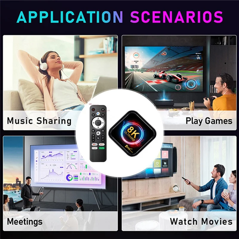 ABJF-TV98 RK3528 Smart TV Box Android 13 8K HD 2.4G y 5G Wifi reproductor multimedia Mini decodificador