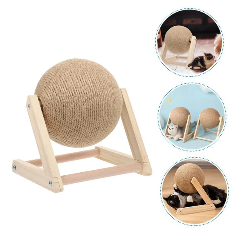 وسادة خدش للقطط على الأرض، حامل لوح خدش مضحك، كرة خدش للقطط، وسادات خدش عمودية للقطط، متينة