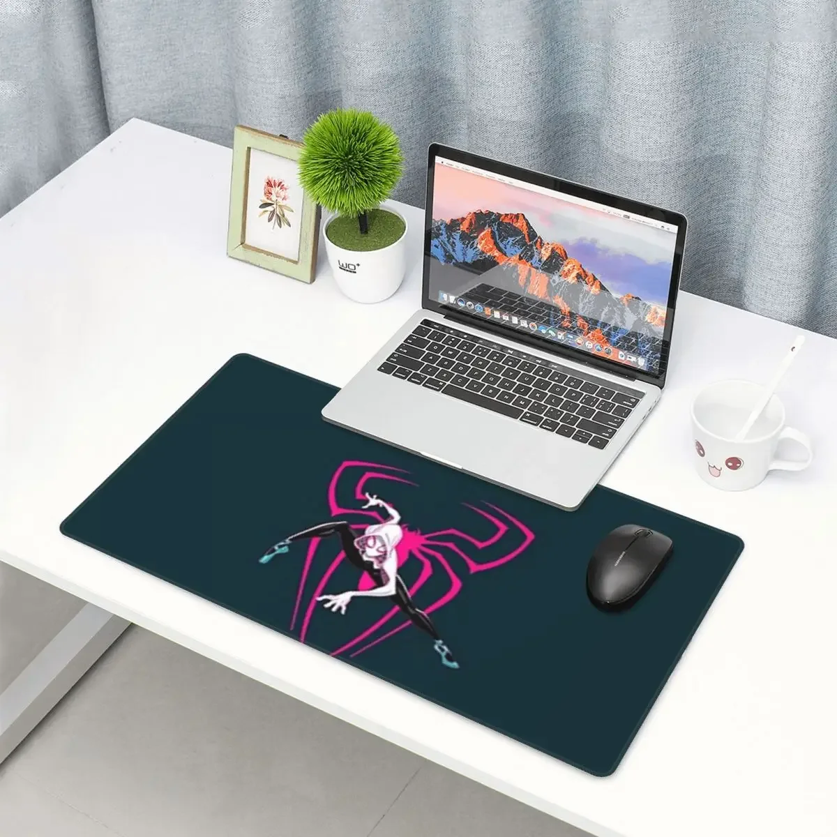 Large Mouse Pad Spider Gwen Gamer PC Laptop Mats Keyboard Carpet Computer Gaming Office Accessories Desk Mat