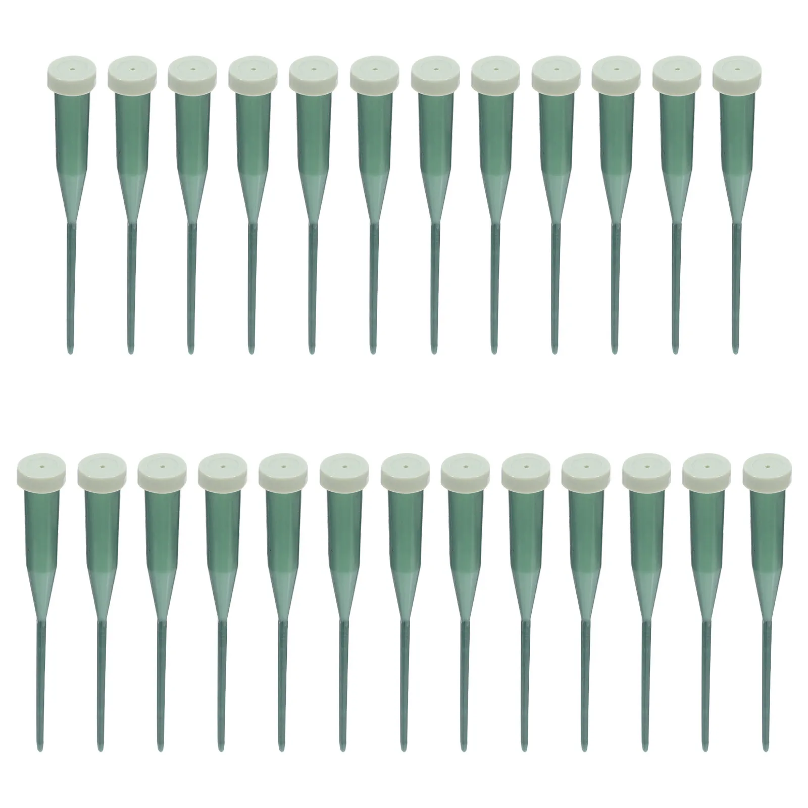 25 قطعة من أنابيب المياه البلاستيكية على شكل زهرة مع قبعات 5.7 بوصة أنبوب مياه على شكل زهرة جذعية واحدة لترتيب الزهور لحدث الزفاف