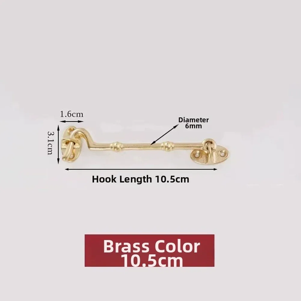 Copper Door Hooks for Sliding For Doors Slide Door Buckles Support Rods for Multi Panel and Single Panel For Doors
