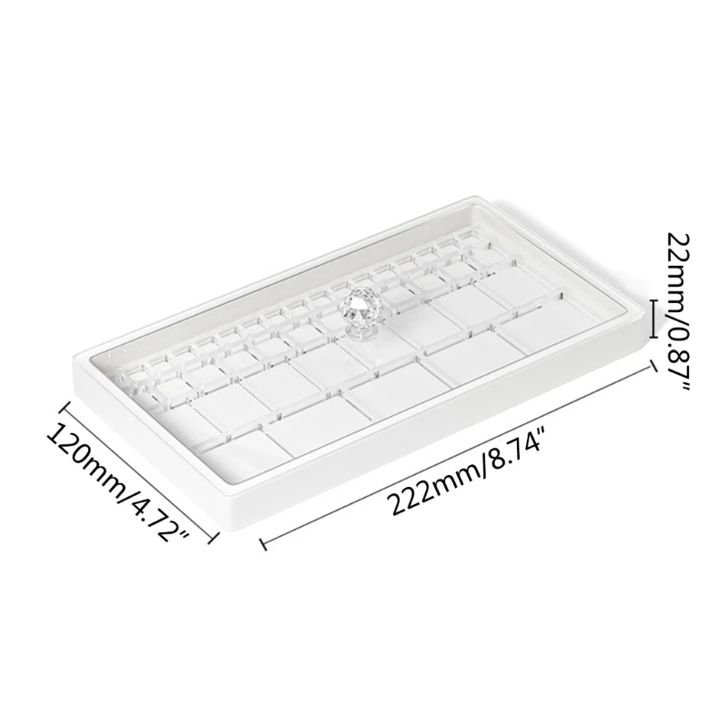 Clear Acrylic Watch Parts Storage Box Anti Dust Tray Dividers Perfect for Watch Repair Professionals Enthusiasts