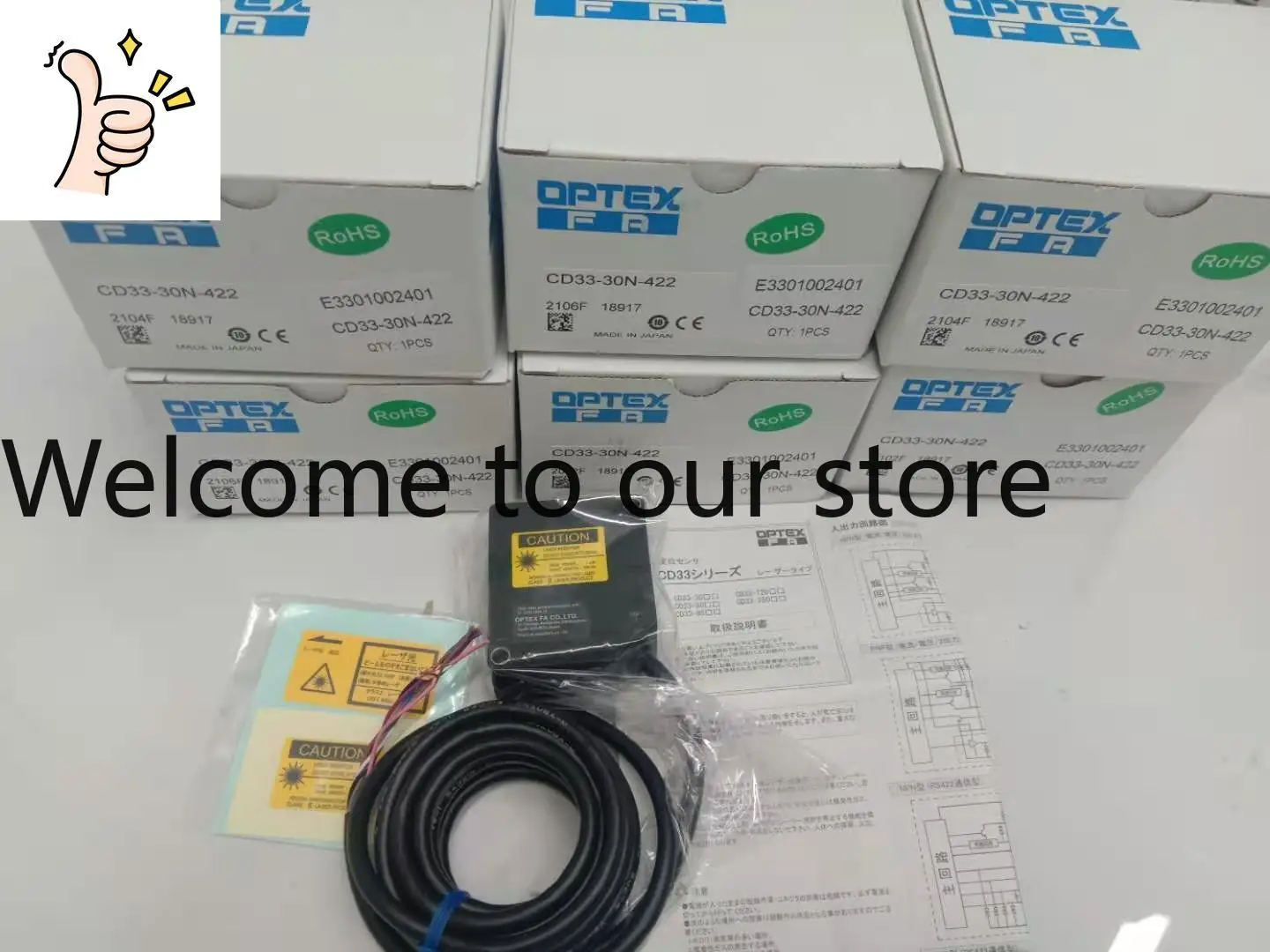 October OPTEX, Laser Ranging Sensor CD33-30N-422 Original In Stock