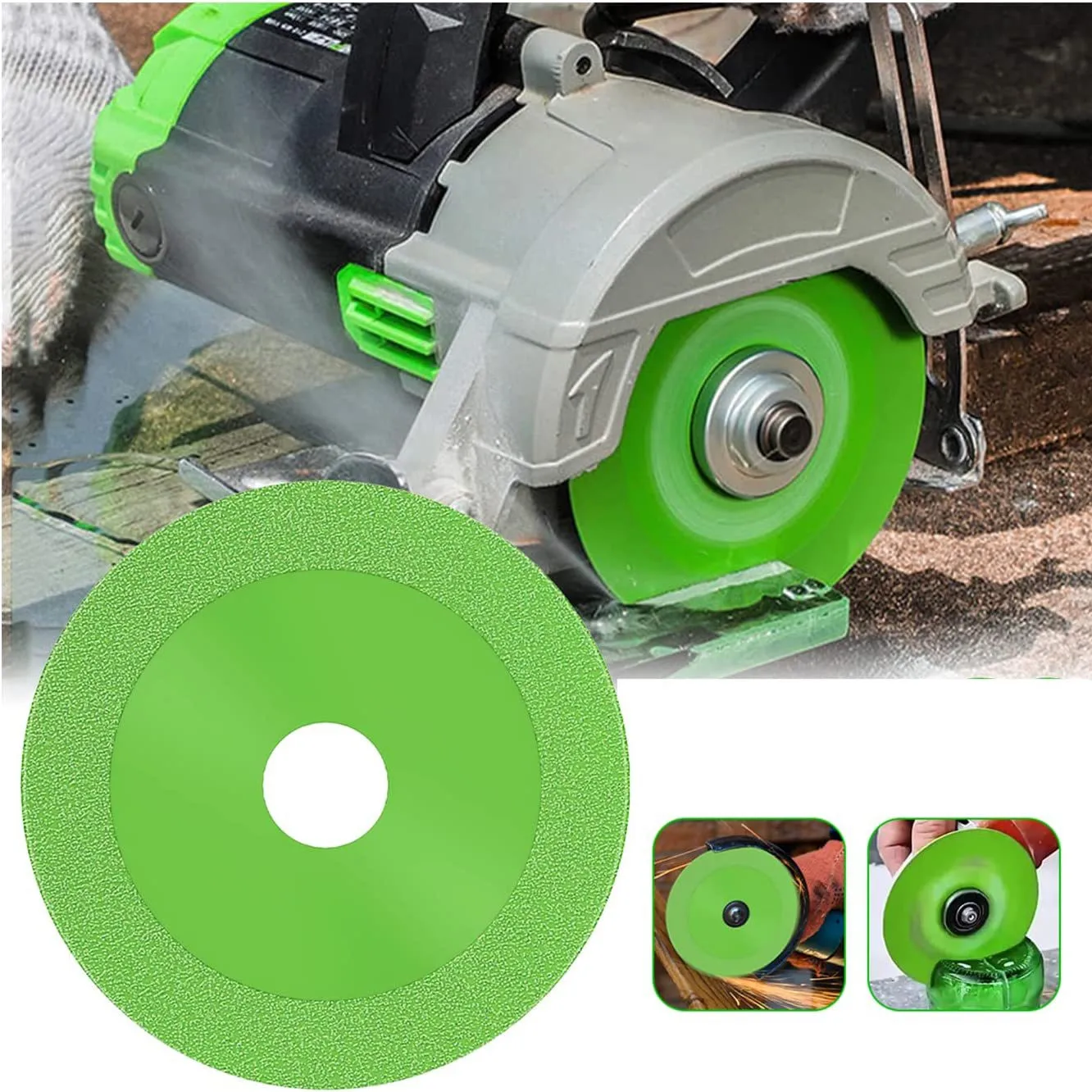 Disque de coupe en verre diamant pour carreaux de céramique, lame de scie à marbre, polissage spécial, lame de coupe, brasage pointu, disque de meulage, diversifier, 100mm