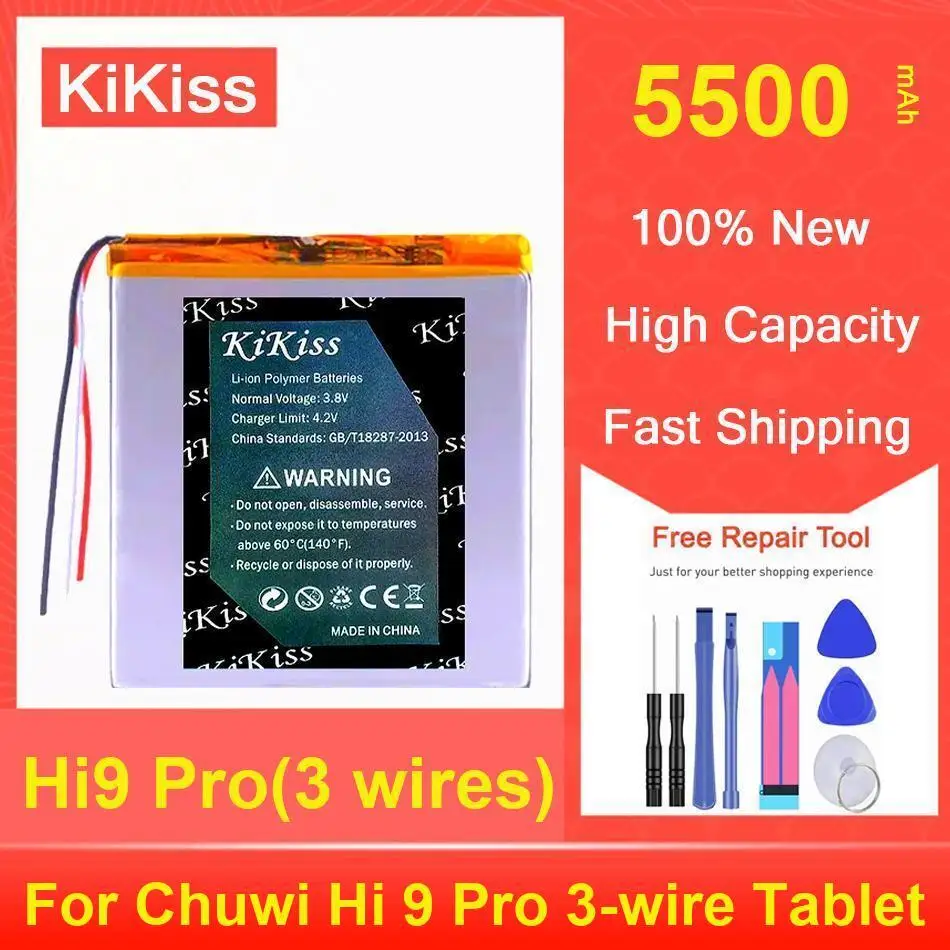 

Аккумулятор Kikiss 5500 мАч Hi9 Pro (3 провода) для 3-проводного планшета Chuwi Hi 9 Pro