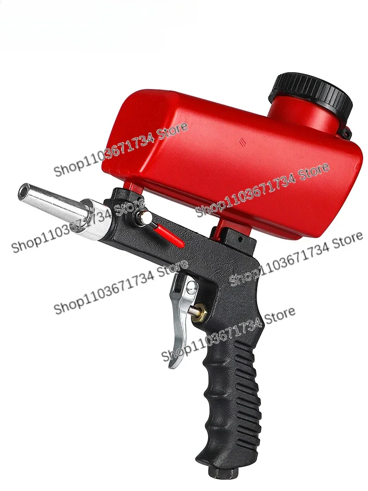 Handheld Sand-Blasting Gun Pneumatic Small Sand Blaster Plastic Glass Metal Oil and Rust Removing Impurity Equipment