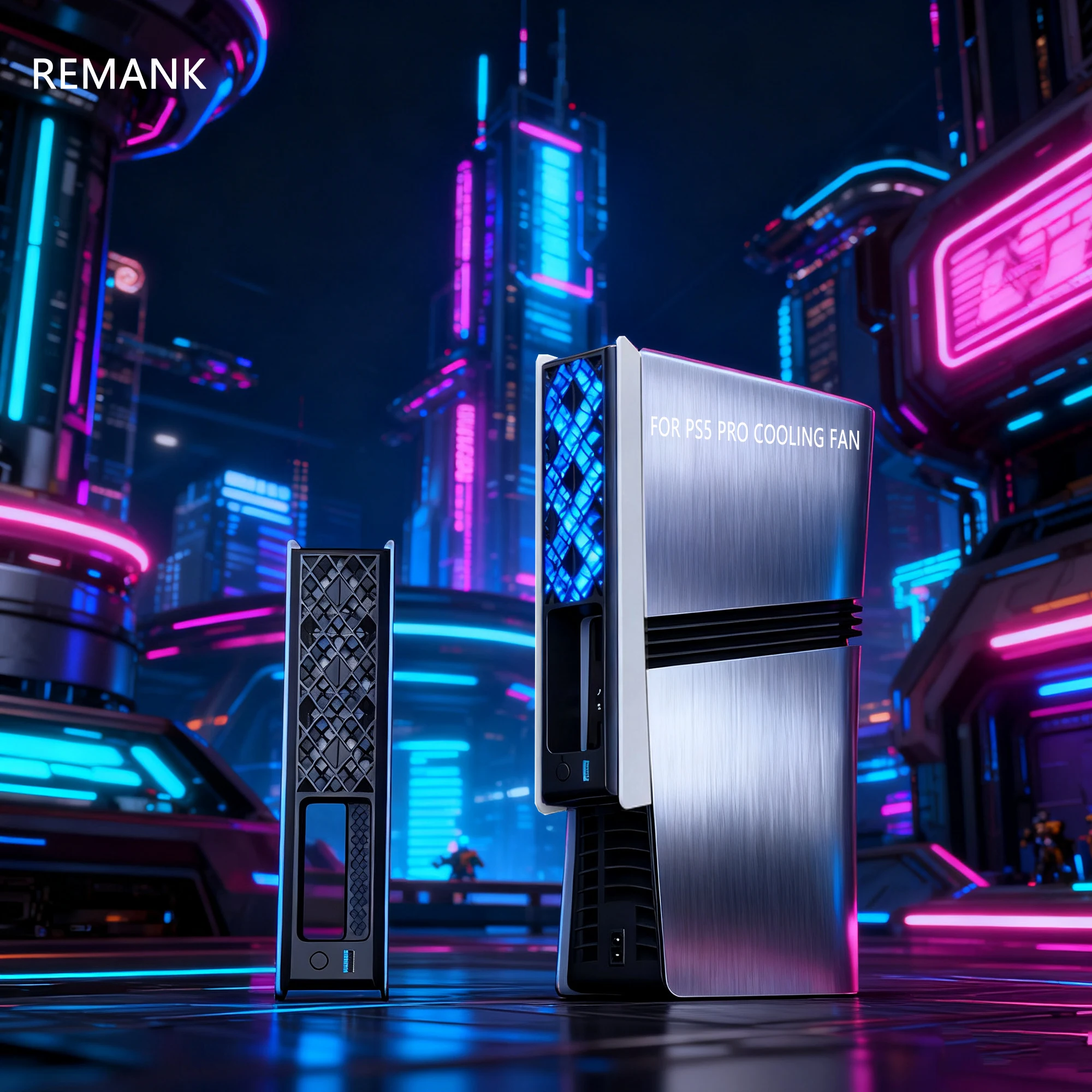 

Вентилятор охлаждения REMANK для PS5 Pro с RGB-подсветкой, для дисковых и цифровых версий P5 Pro, система охлаждения игровой консоли, контроль температуры